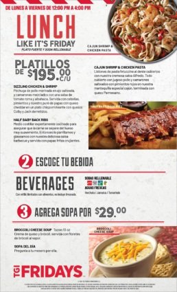 Value Lunch - Desde $160 pesos