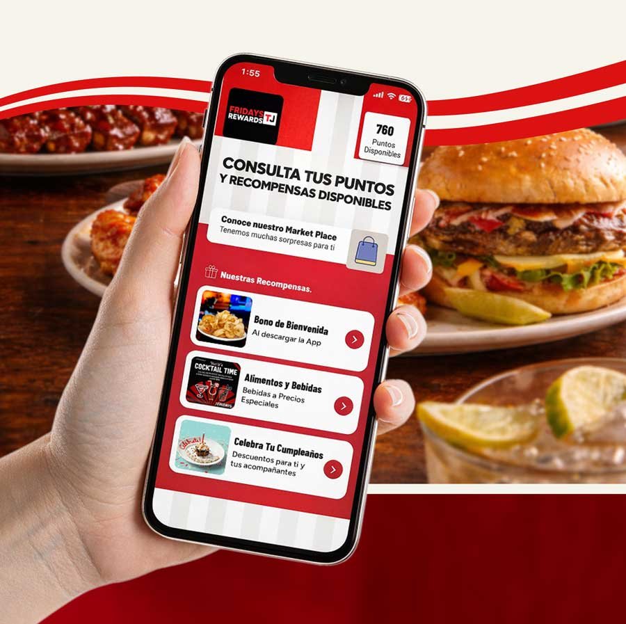 Fridays TJ Rewards - Gana 5% de Cashback - TGI Fridays Tijuana