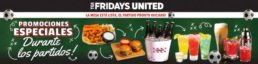 Banner de escritorio de TGI Fridays United con el texto 